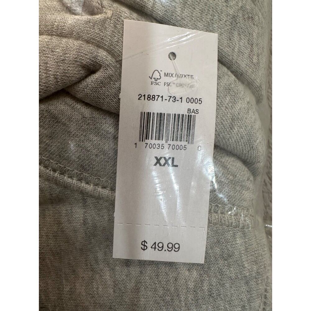 GAP Mens Gray Logo Full Zip Hoodie Jacket Size 2XL - Picture 3 of 5